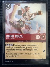 Minnie Mouse - Pirate Lookout - 120/204 - Super Rare - Cold Foil Lorcana Azur