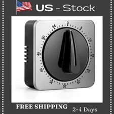 Kitchen Timers for Cooking, Chef Cooking Timer Clock with Loud Alarm,100% Mechan