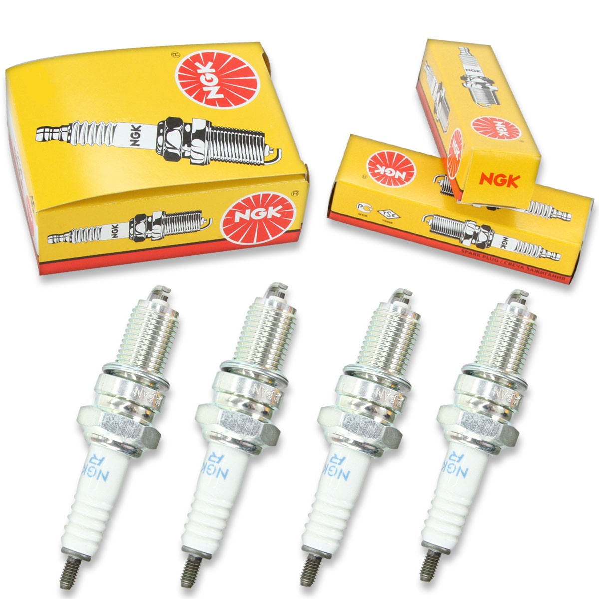 4pcs 87-88 Yamaha XVZ1300 Venture NGK Standard Spark Plugs 1293cc 78ci ok