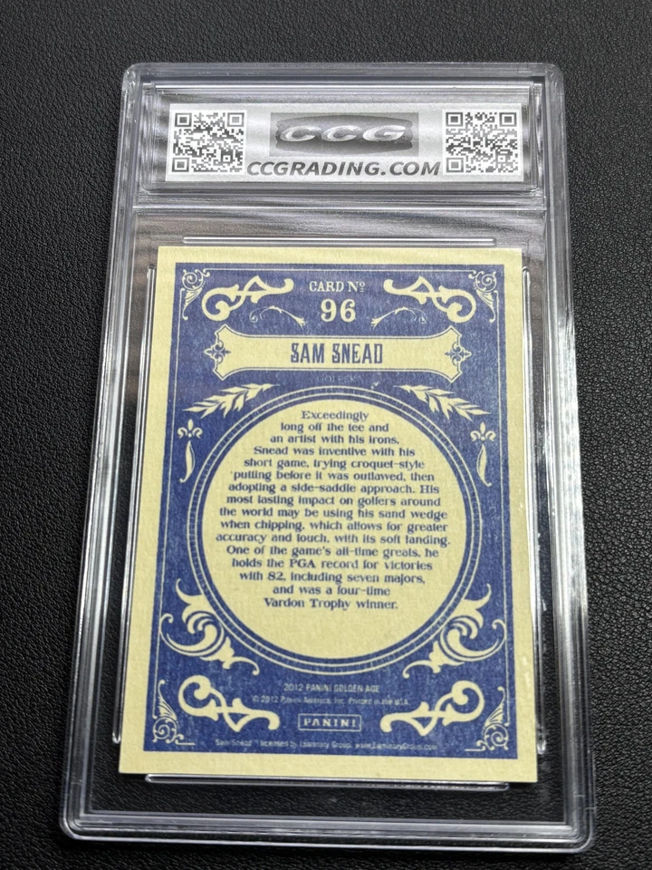 Sam Snead 2012 Panini Golden Age CCG 9.5 - Image 2 of 2
