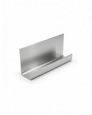 Alu U-Profil ungleich 1 Meter 1mm Alu blank | Abdeckprofil Kantenschutz