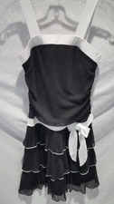 Amy's Closet Dress Size 14 Junior's Party Dress Black & White Pre-owned
