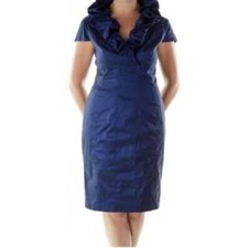 Adrianna papell Women's Navy and Silver Dress