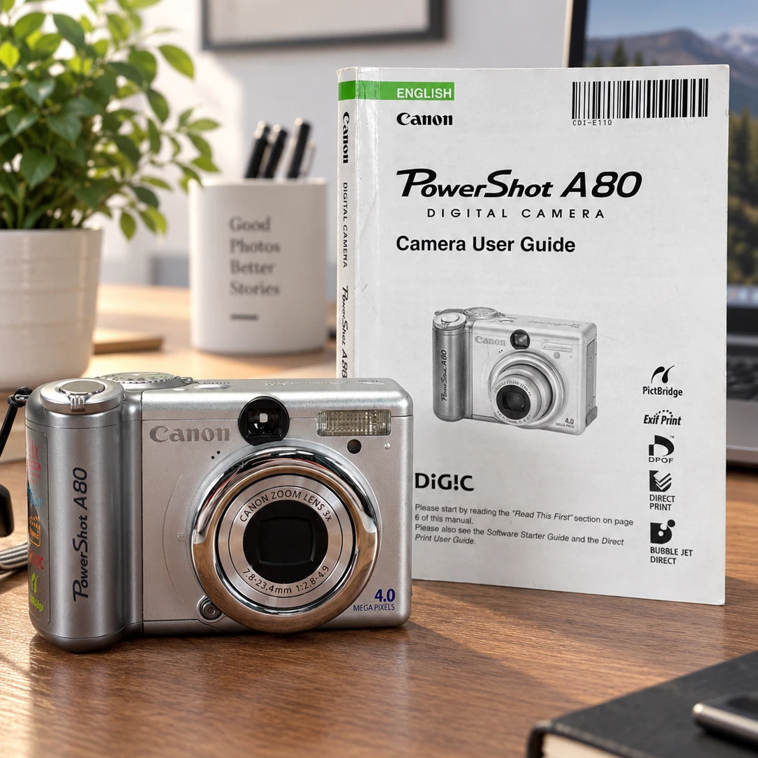 Canon PowerShot A80 1-4.9x Digital Zoom Digital Cameras for sale