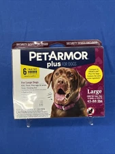 Pet Armor Plus Flea & Tick Treatment For Large Dogs - 6 Applications 45-88lbs