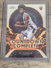 2024-25 Topps Chrome - Countdown Complete AJ Johnson #CC-22 (RC) Milwaukee Bucks