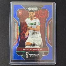 🔌IU 2022 PANINI PRIZM FIFA WORLD CUP QATAR BLUE CHOICE /135 RC SAEID EZATOLAHI