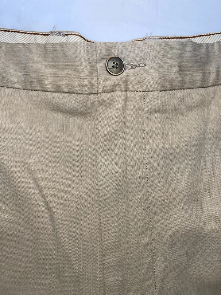 Мужские шорты хаки Tommy Bahama размер 42 плоские 80% шелк 20% вискоза - Изображение 3 из 4