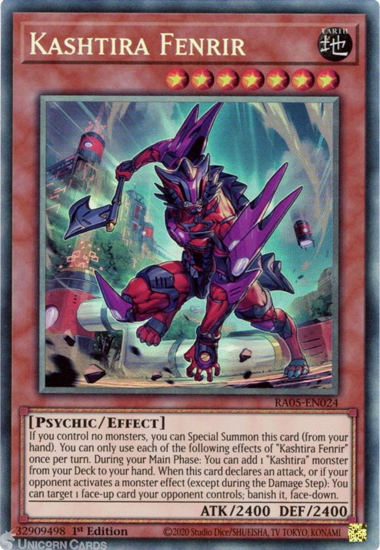 RA05-EN024 Kashtira Fenrir : Collector's Rare 1st Edition Mint YuGiOh Card