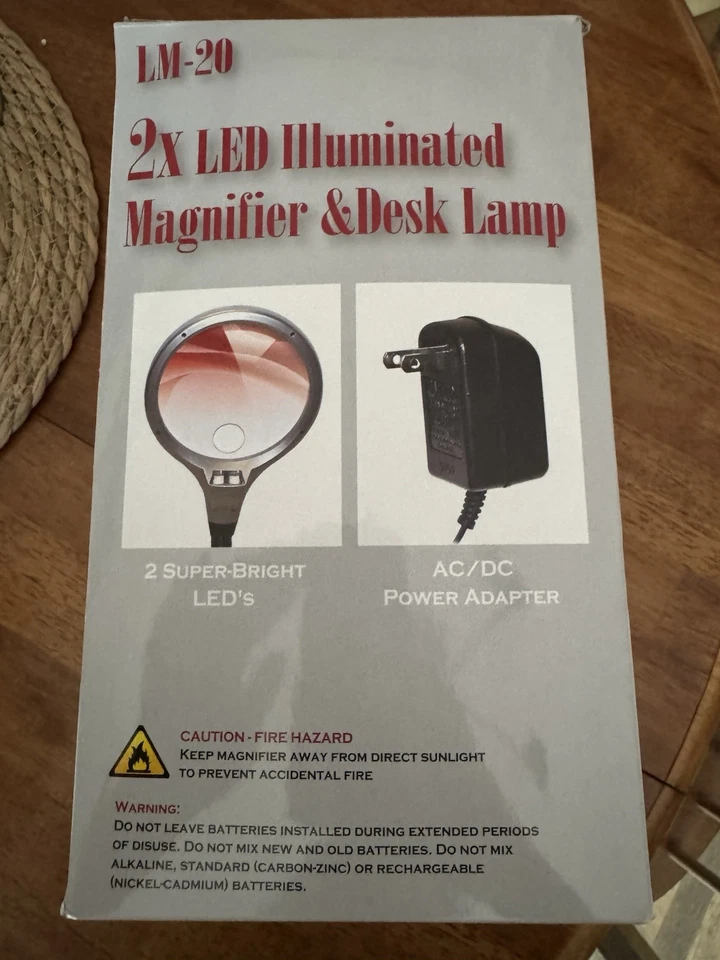 Carson LM-20 DESKBRITE200 LED Illuminated Magnifier & Desk Lamp - Image 4 of 4