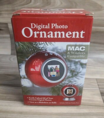 Digital Christmas Tree Ornament  Red Ball 60 Picture Mac & Windows Compatible
