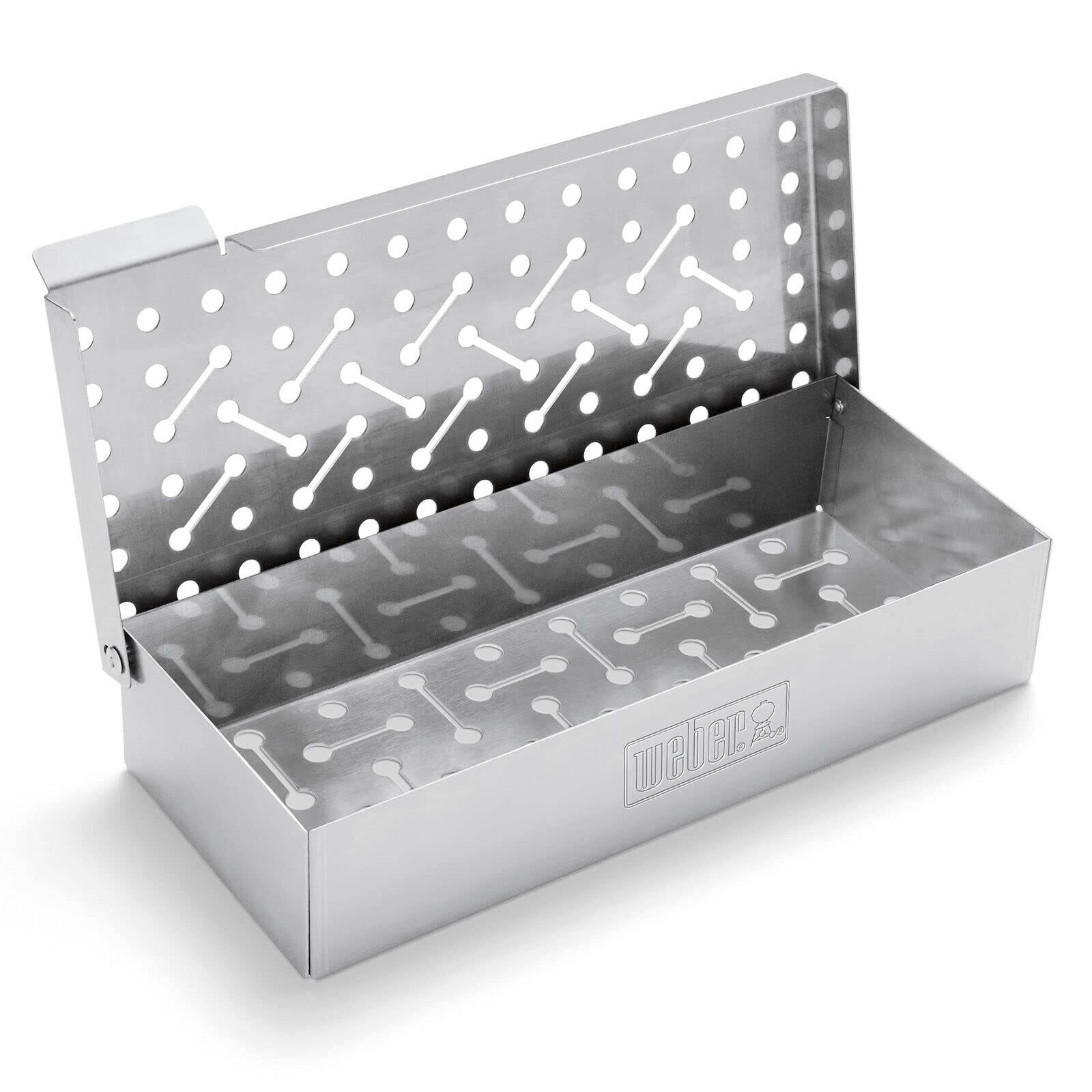 Steel Smoker Box for Gas Grills Fits Weber Q 200 Series Infuse Smoked Flavor