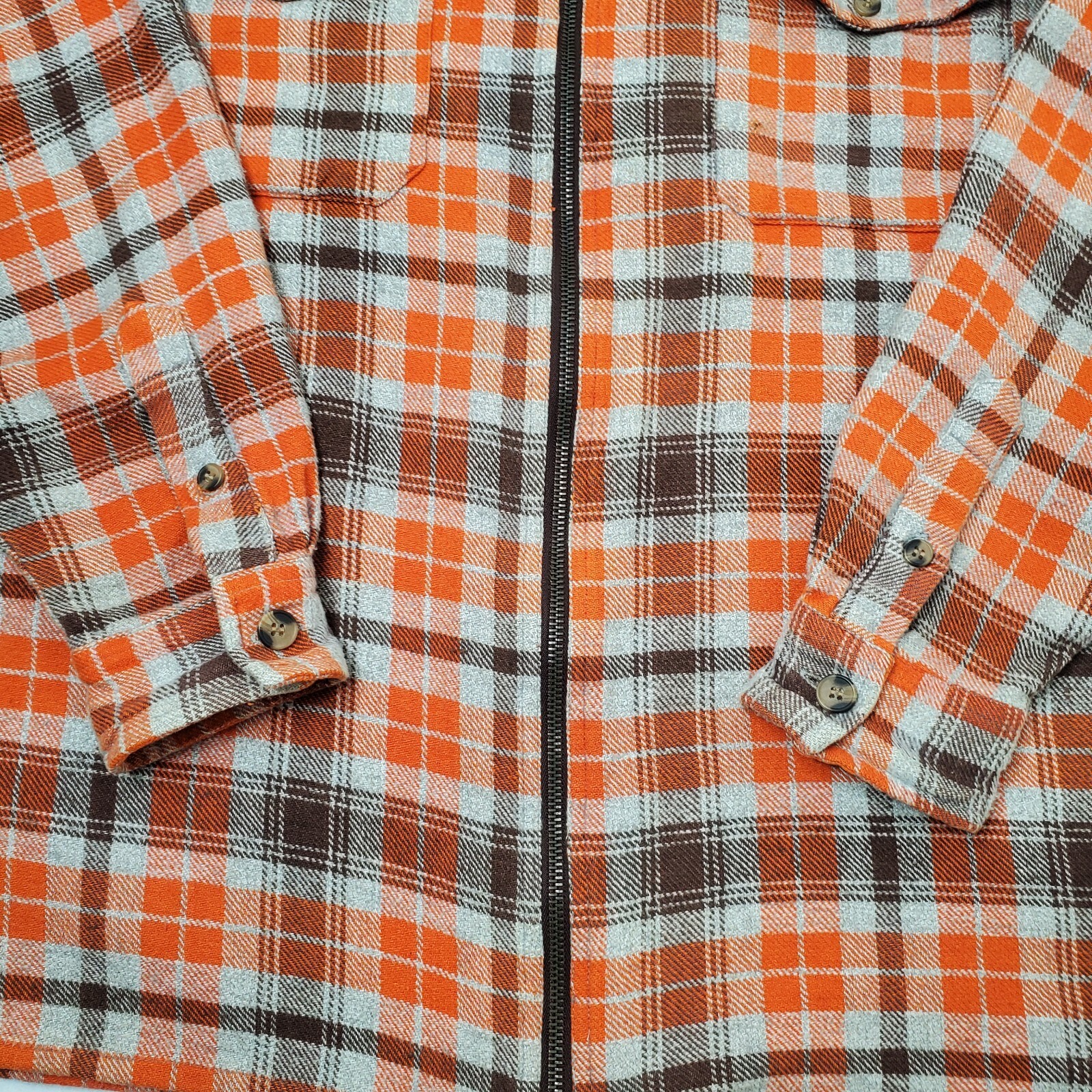 Basic Edition Full Zip Flannel Jacket Womens Size… - image 7