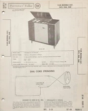SAMS PHOTOFACT SERVICE MANUAL 414-10 V-M RECORD PLAYER 557 562 566 568