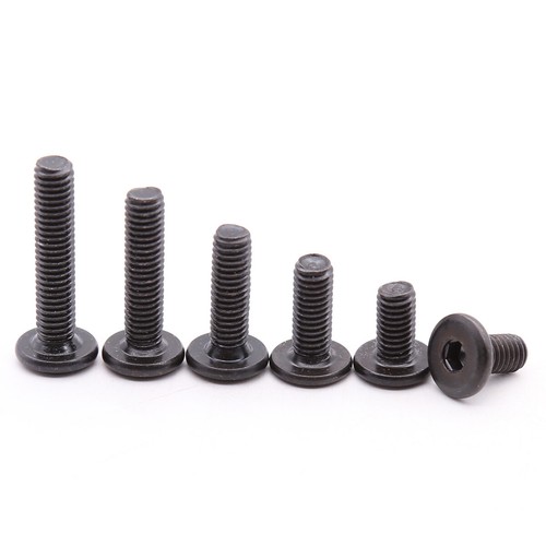 M6 Low-Profile Innensechskantschraube - Schwarz Verzinkt Socket Head Screws - Bild 2 von 7