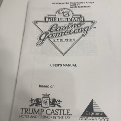 Trump Castle Amiga Commodore. 1989 Rare