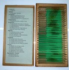 Microscope Slide Set ALL HUMAN Pathology CANCER Wood Box DEADLY DISEASE