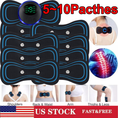 10~Pulse Tens Unit EMS Massager Stimulater Neck Back Massager Pain Relief Device
