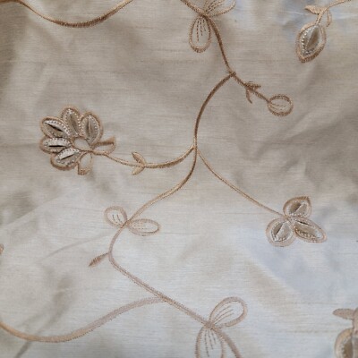 Gorgeous champagne & Gold, Flower & Leaf Embroidery. Quantity Discounts.