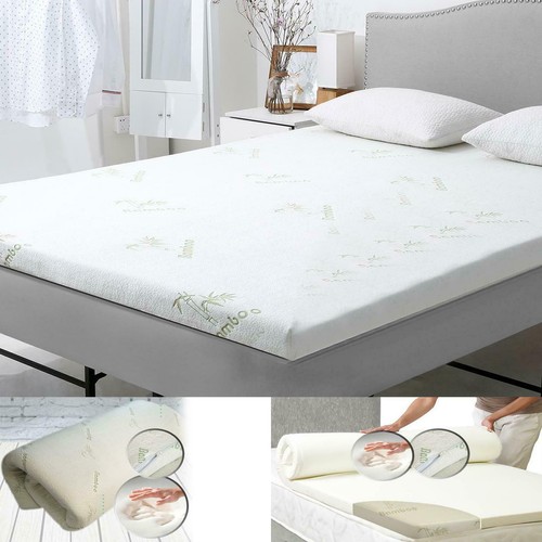 NEW Quality Bamboo Memory Foam Mattress Topper Single 4FT Double King