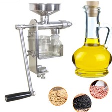 Manual Oil Press Machine Stainless Steel Oil Extractor Peanuts Sesame Seed