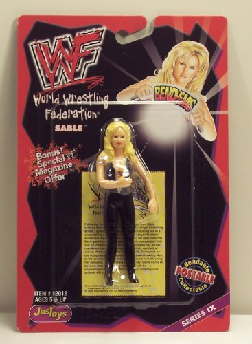 WWF / WWE Wrestling Superstars Bend-Ems Figure Ser...