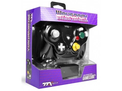 TTX Tech WAVEDASH Nintendo GC/Wii/WiiU Black WIRELESS Controller NXGC-543-[F35] - Image 2 of 3