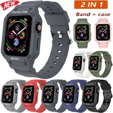 For Apple Watch Ultra 49mm Series 8 7 SE 6 5 4 38-45mm Rugged Strap Band + Case