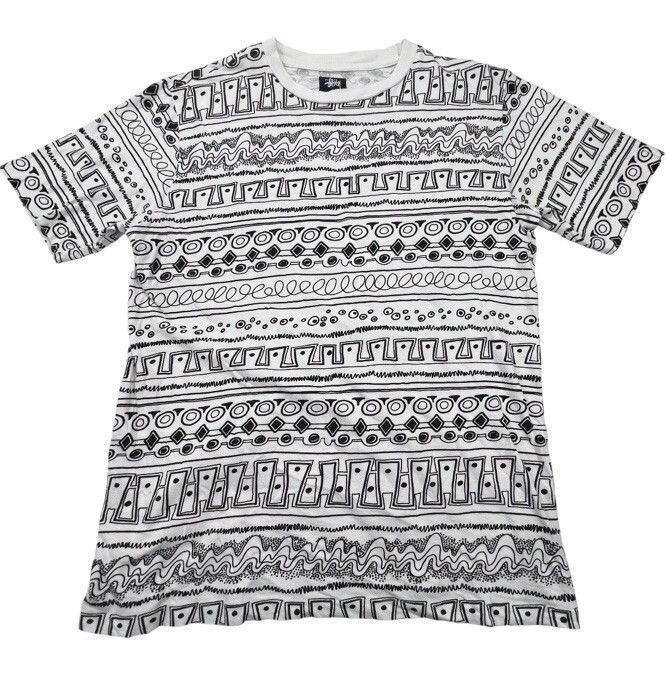 Vintage Stussy All Over Print T-shirt AOP Mens Size Medium Vintage Stussy All Over Print T-shirt AOP Mens Size Medium