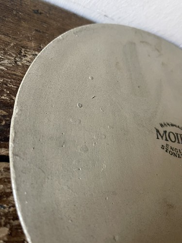 Vintage Moira Pottery Stoneware Farmhouse Cheese Tray With Dome Cover - Picture 6 of 7