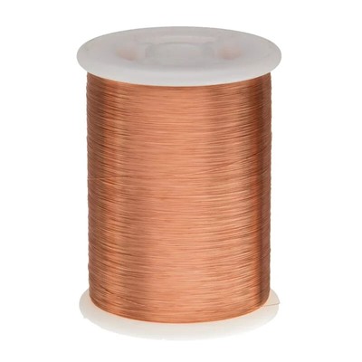 41 AWG Gauge Enameled Copper Magnet Wire 1.0 lbs 40718' Length 0.0030'' 155C Nat