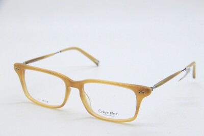 NEW CALVIN KLEIN CK 7118 250 HONEY SILVER AUTHENTIC FRAMES EYEGLASSES 52-15