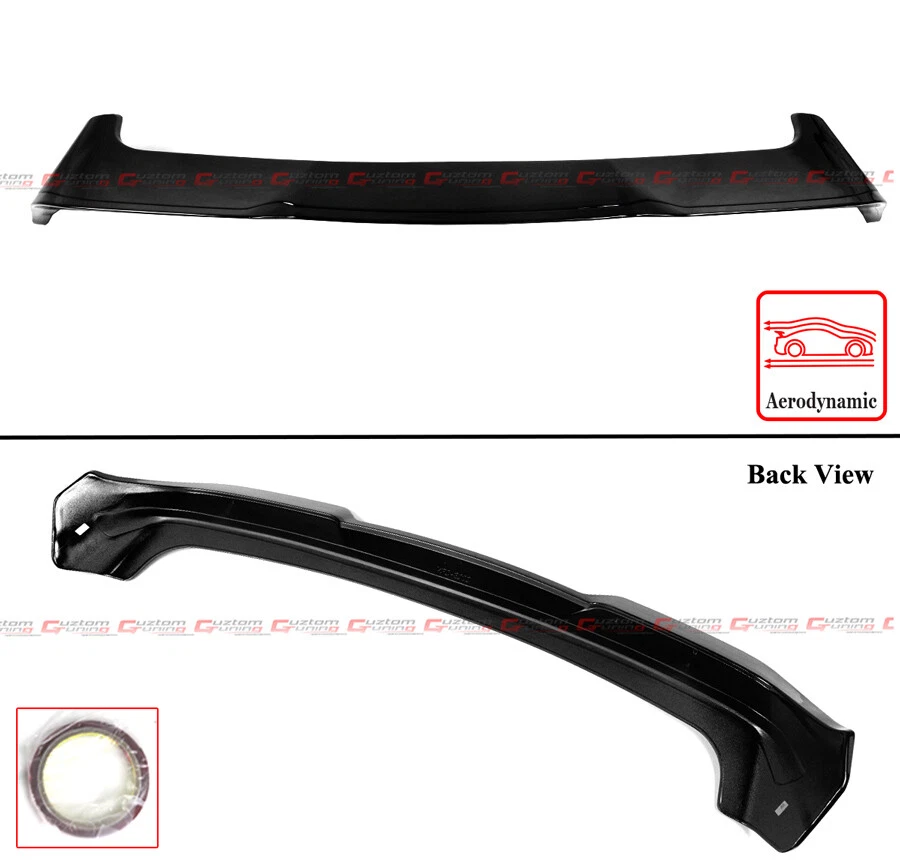 FOR 2023-2025 HONDA CR-V CRV M STYLE GLOSS BLACK TOP ROOF LID SPOILER EXTENSION - Image 3 of 4