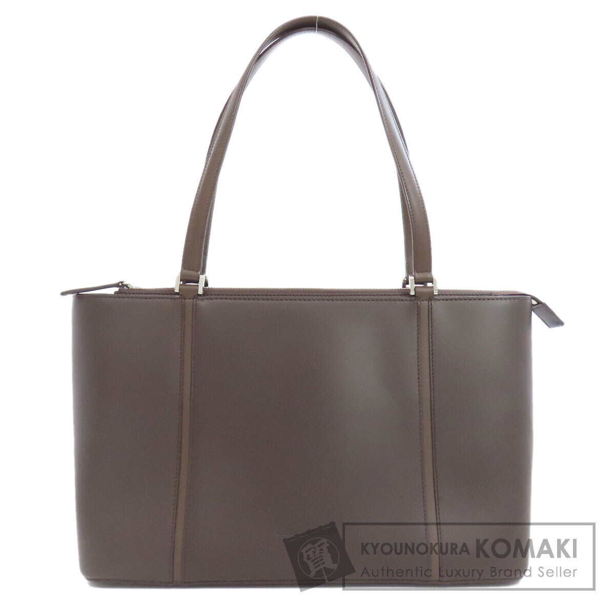 BURBERRY Logo Tote Bag Leather Women s Used