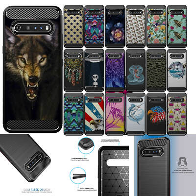 Case For [LG V60/ LG V60 ThinQ][Flex TPU Fiber SET15] Matte Slim Flexible