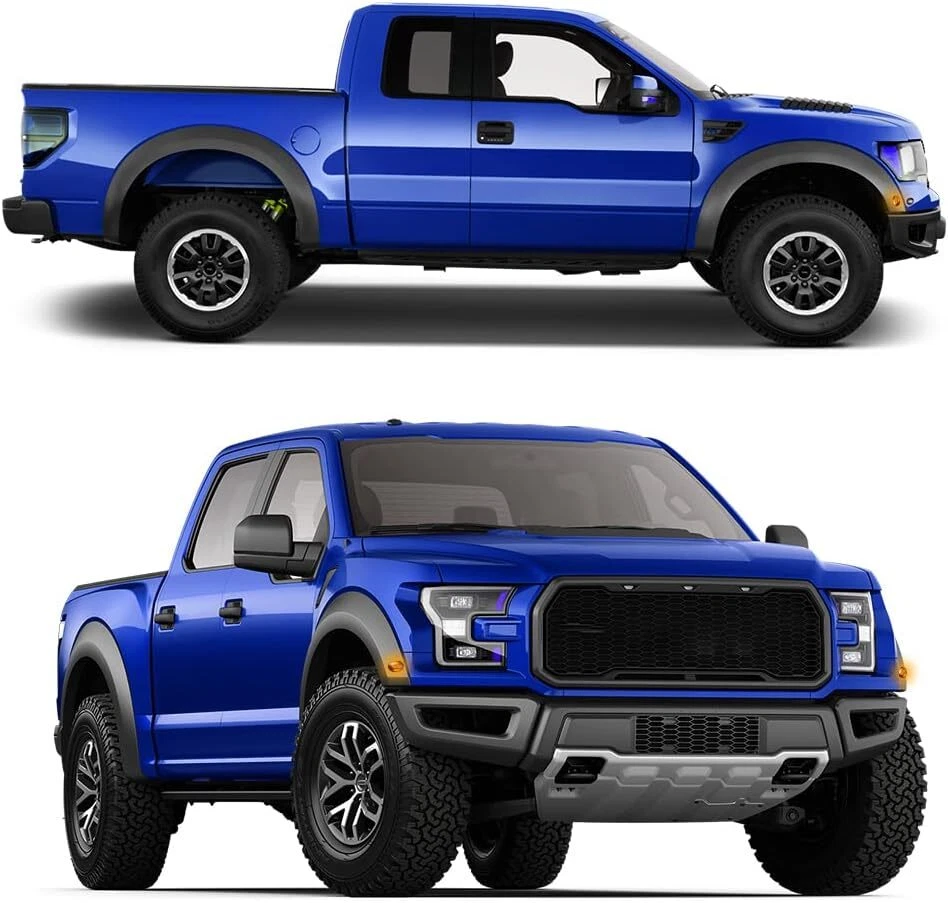 4 шт расширителей крыльев Raptor спортивного стиля подходят для Ford F150 Styleside 2015-2017 годов выпуска - Изображение 2 из 4