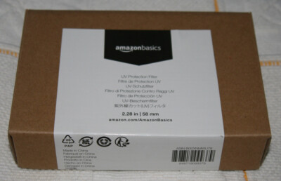 2x Amazon basics UV Schutzfilter 58mm *** NEU ***