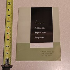 KODASLIDE SIGNET 500 PROJECTOR MODEL 1 MANUAL RARE OLD VINTAGE 5