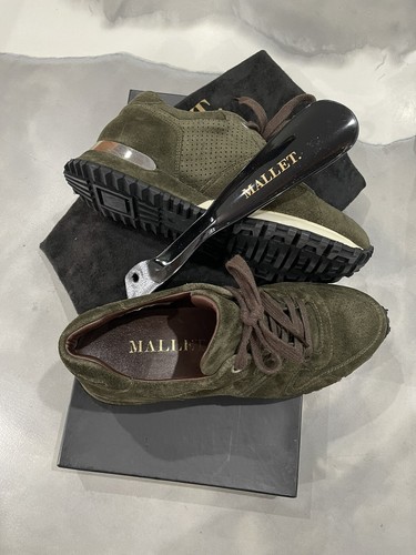 beige mallet trainers