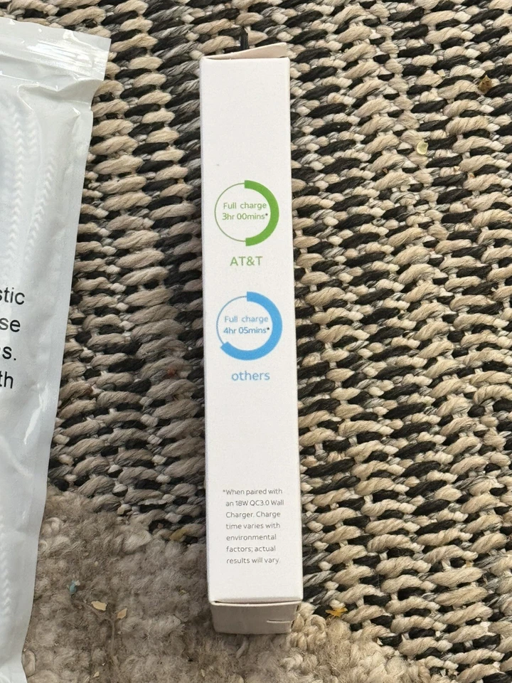 PACK DE 3 CABLES DE 10 PIES CADA UNO PARA IPHONE MÁS UN CARGADOR INALÁMBRICO AT&T NUEVO Foto 4 de 4