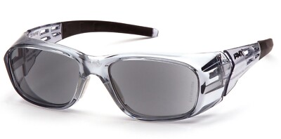 GRAY FULL READERS SUNGLASSES Cheaters Magnifying Reading Safety Glasses ANSI Z87