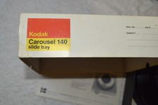 Vintage Kodak Carousel Transvue 140 Slide Tray with Original Box