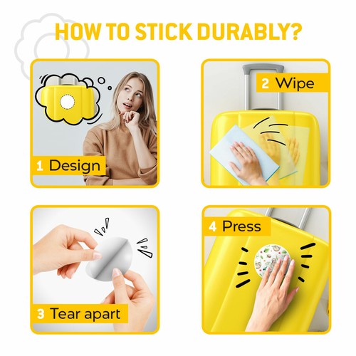 2 x Vinyl Stickers 20cm - Cute Lazy Sloth Cartoon Pattern Animal Cool Gift #8359 - Photo 9/9