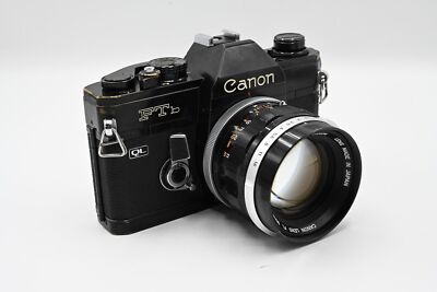 Canon Black FTb-QL 35mm SLR Camera with 50mm f/1.4 FL Lens - Fast