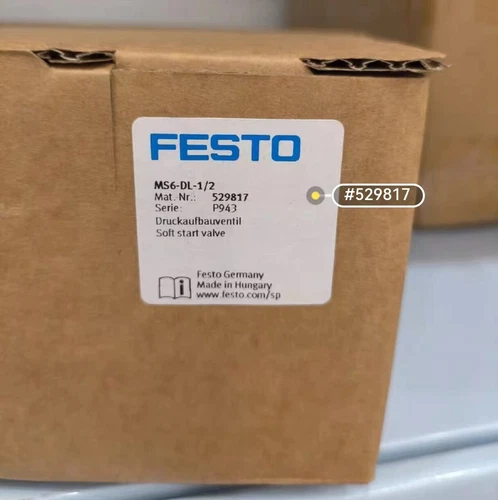 1 STCK. FESTO MS6-DL-1/2 529817 Softstartventil MS6-DL-1/2 Neu Schnellversand - Bild 2 von 2
