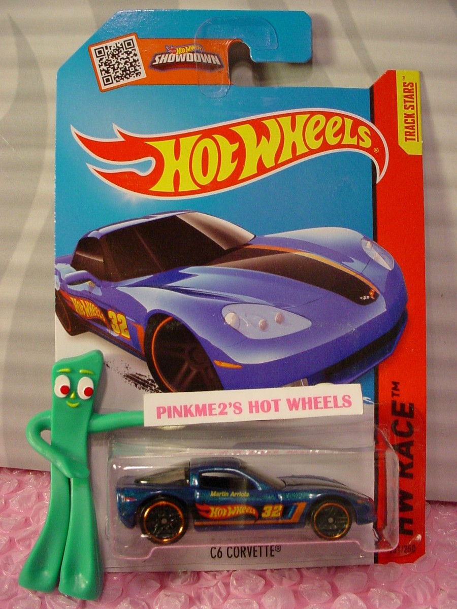 2015 i Hot Wheels C6 CORVETTE #131 ∞metallic Blue;32 Martin