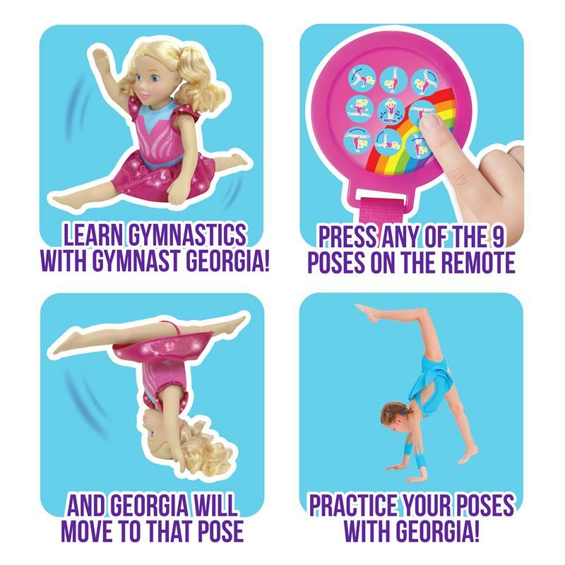 Gymnast Doll Electronic Poseable Remote Control with Music