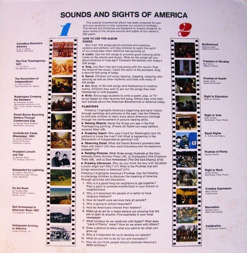 4th of July Songs-Salute To America-33 1/3"Record-Elementary Level Learning Tool - Picture 3 of 6