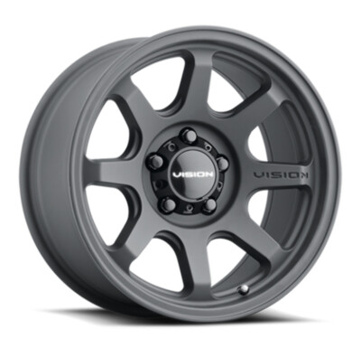 16'' Vision 351 Flow   Satin Black 16x8 Wheel 6x5.5 (6x139.7) 0mm Rim