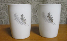 2 Fukagawa China Arita Silver Bamboo  714 - 8oz Tumblers - EUC